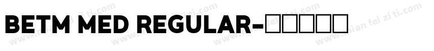 BETM MED REGULAR字体转换